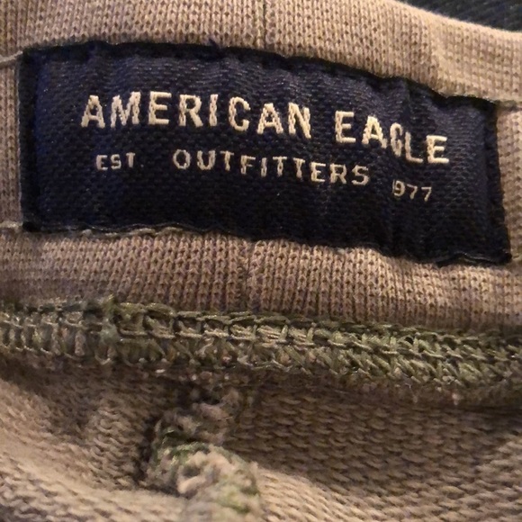 American Eagle Knit Jogger Shorts Drawstring XXL Casual Lounge Wear Comfy - Picture 4 of 4